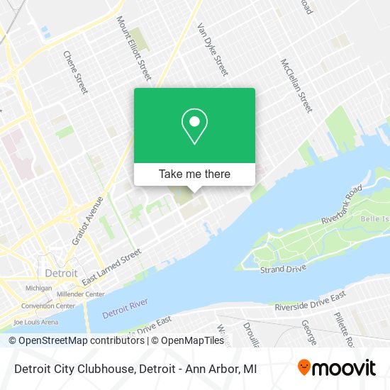 Detroit City Clubhouse map