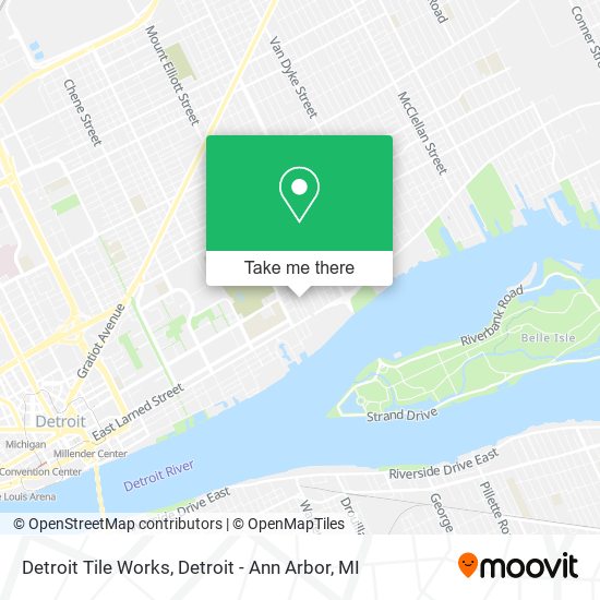 Detroit Tile Works map