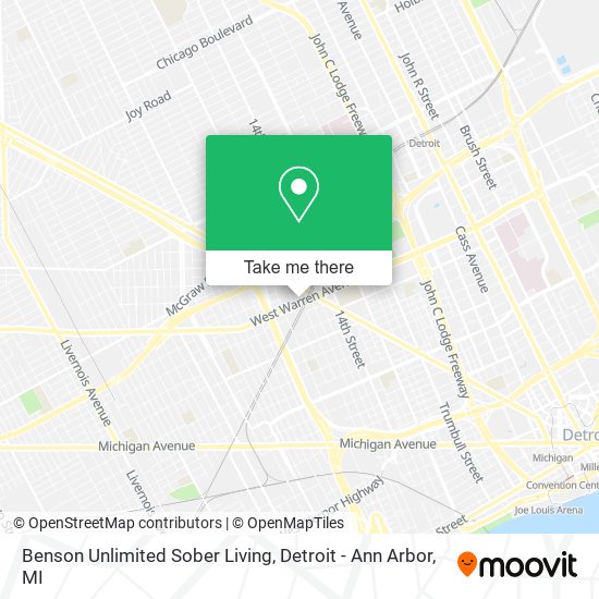 Benson Unlimited Sober Living map