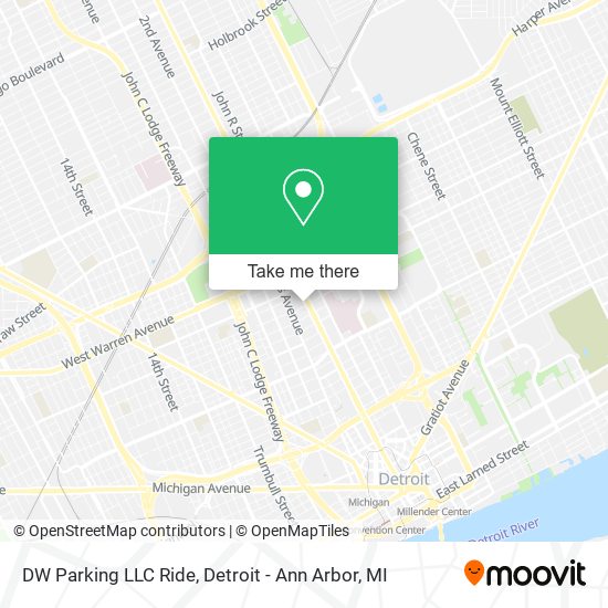 Mapa de DW Parking LLC Ride