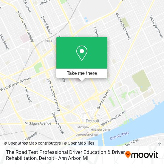 The Road Test Professional Driver Education & Driver Rehabilitation map