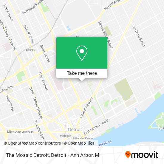 Mapa de The Mosaic Detroit