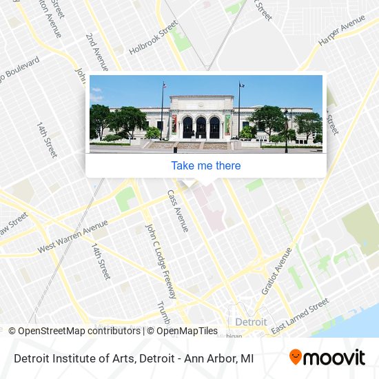 Mapa de Detroit Institute of Arts