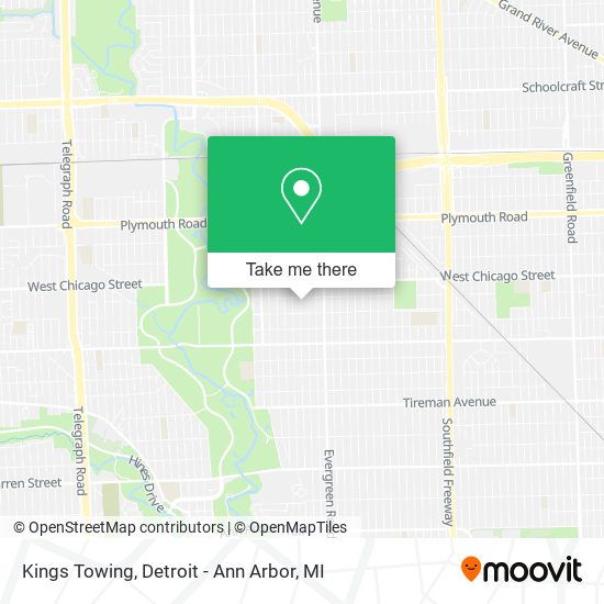 Kings Towing map