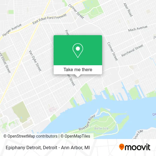 Epiphany Detroit map