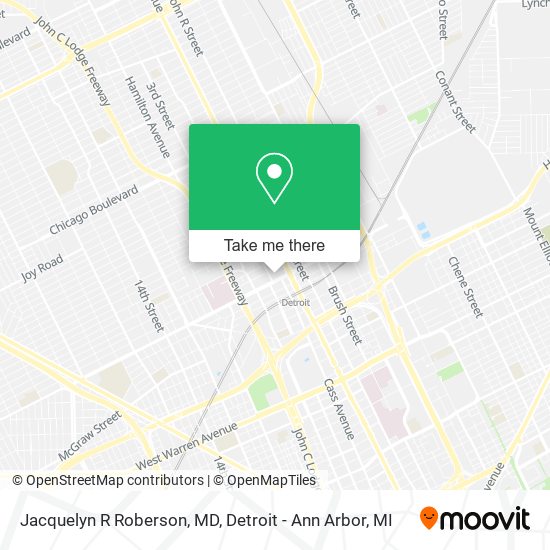 Jacquelyn R Roberson, MD map