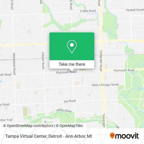 Tampa Virtual Center map
