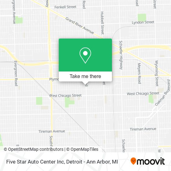 Five Star Auto Center Inc map