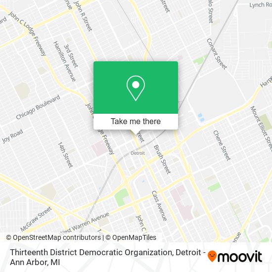 Mapa de Thirteenth District Democratic Organization