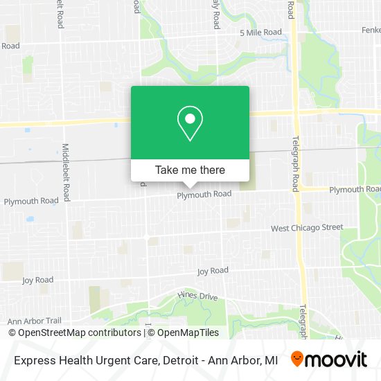 Mapa de Express Health Urgent Care