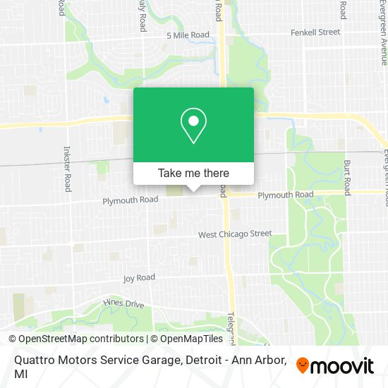 Mapa de Quattro Motors Service Garage