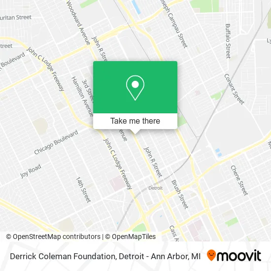 Derrick Coleman Foundation map
