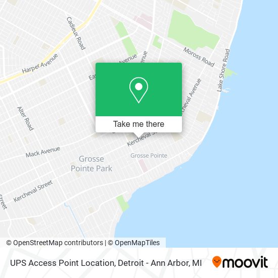 Mapa de UPS Access Point Location