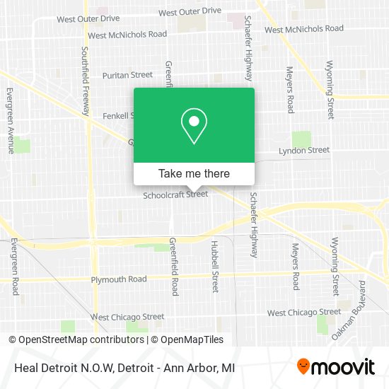 Heal Detroit N.O.W map