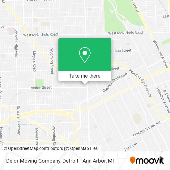 Deior Moving Company map
