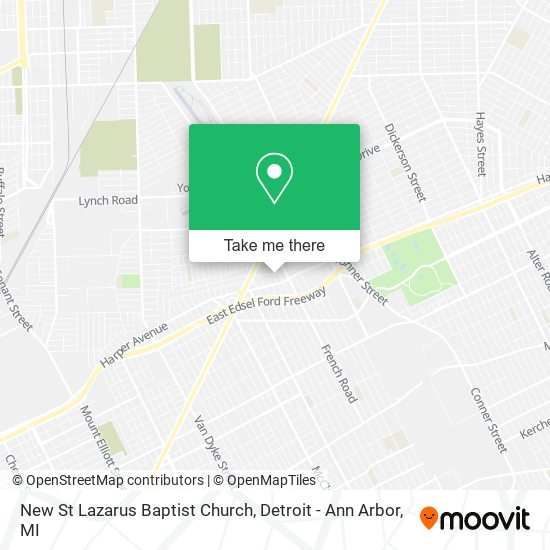 Mapa de New St Lazarus Baptist Church