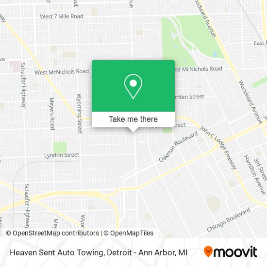 Mapa de Heaven Sent Auto Towing