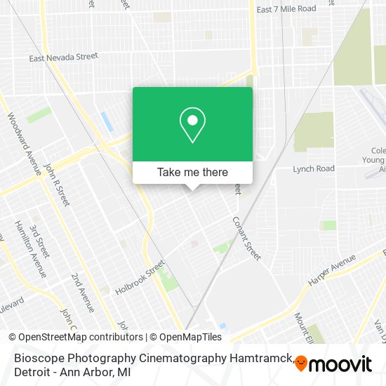 Mapa de Bioscope Photography Cinematography Hamtramck