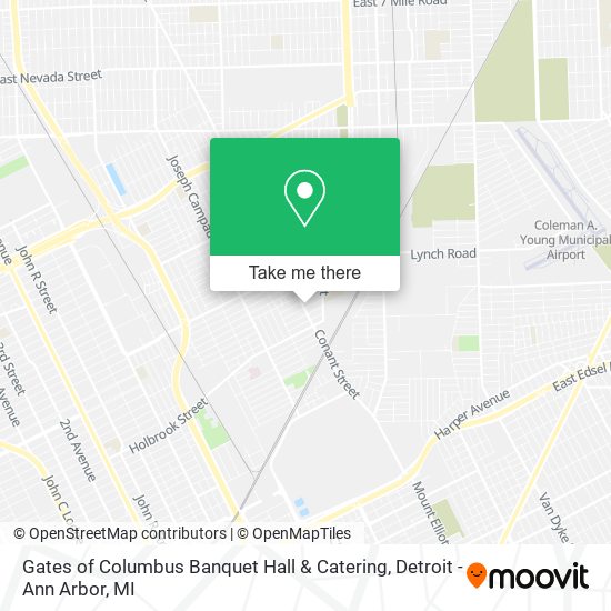 Mapa de Gates of Columbus Banquet Hall & Catering