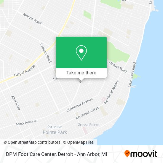 DPM Foot Care Center map