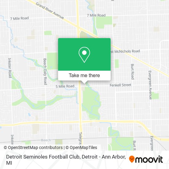 Mapa de Detroit Seminoles Football Club