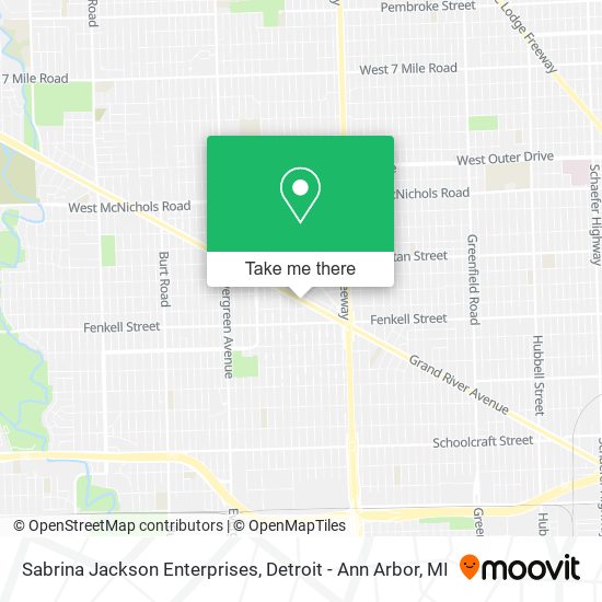 Sabrina Jackson Enterprises map