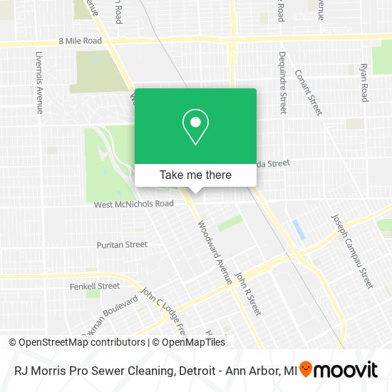 Mapa de RJ Morris Pro Sewer Cleaning