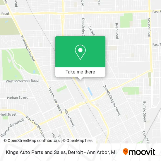 Kings Auto Parts and Sales map