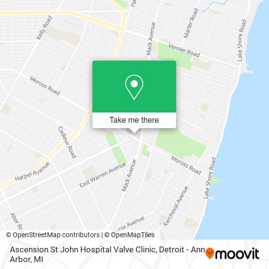 Mapa de Ascension St John Hospital Valve Clinic