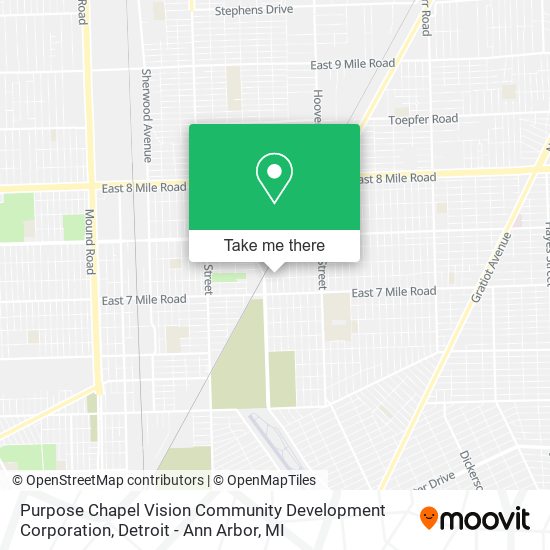 Purpose Chapel Vision Community Development Corporation map