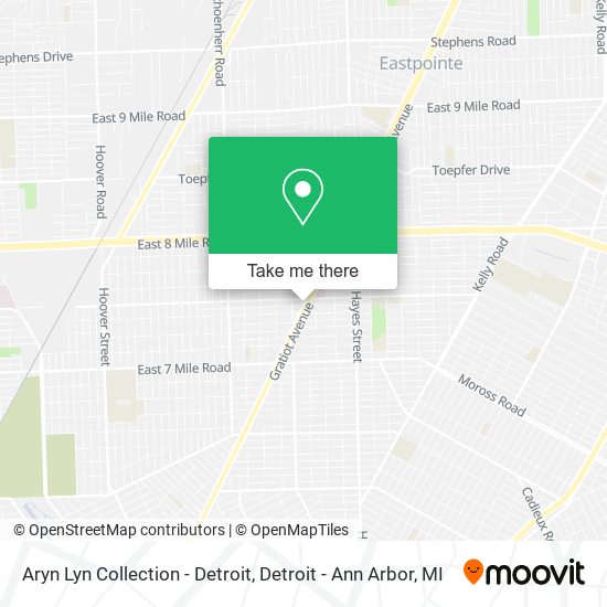 Mapa de Aryn Lyn Collection - Detroit