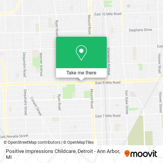 Mapa de Positive Impressions Childcare