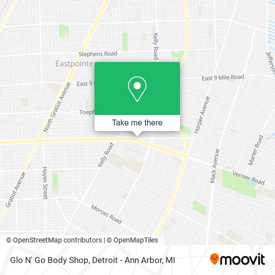 Glo N' Go Body Shop map