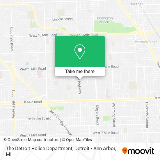 The Detroit Police Department map