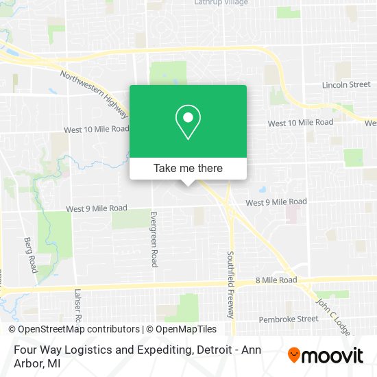 Four Way Logistics and Expediting map