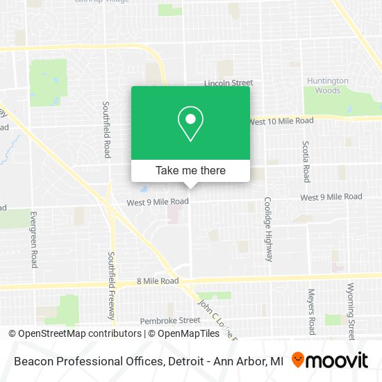 Beacon Professional Offices map