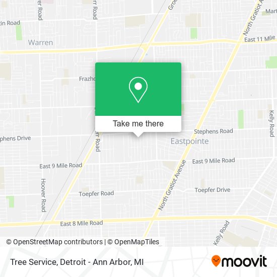 Tree Service map