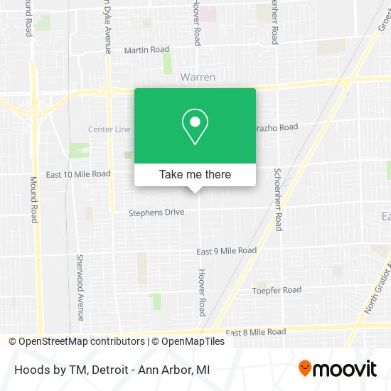 Mapa de Hoods by TM