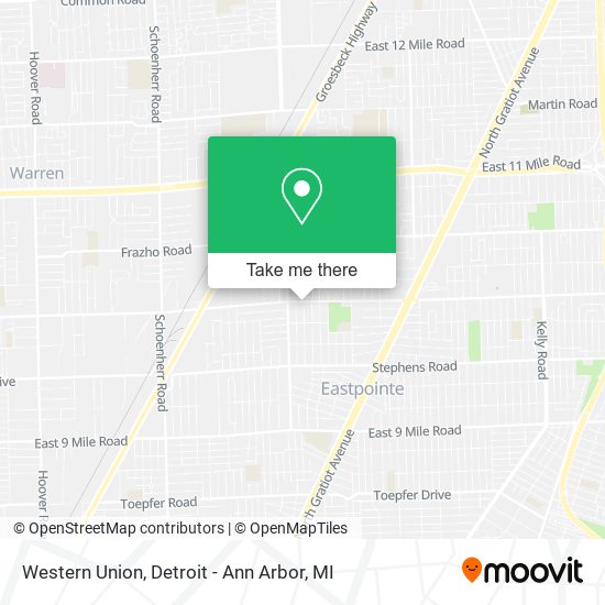 Western Union map