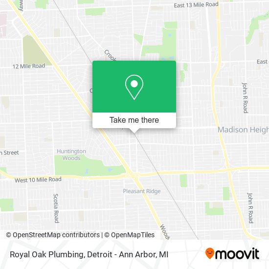 Royal Oak Plumbing map