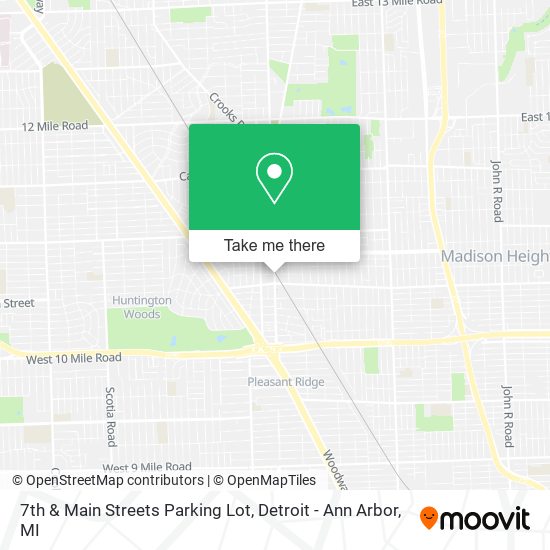 Mapa de 7th & Main Streets Parking Lot
