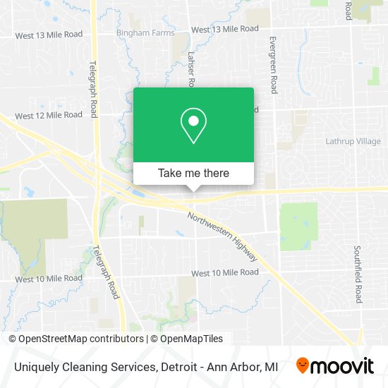 Uniquely Cleaning Services map
