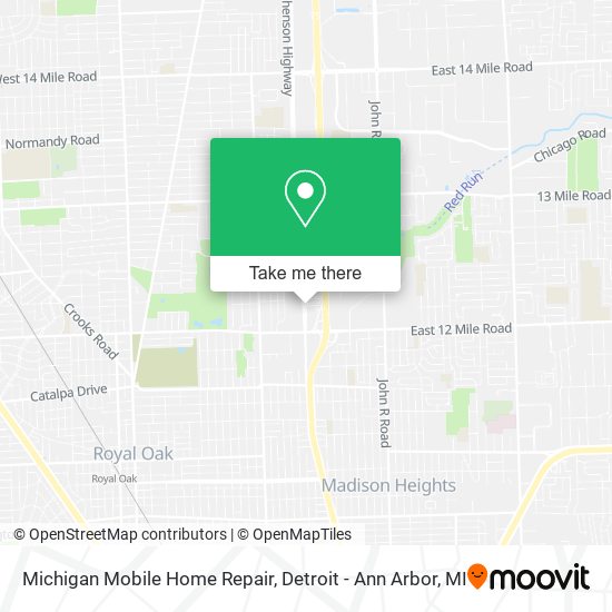 Mapa de Michigan Mobile Home Repair