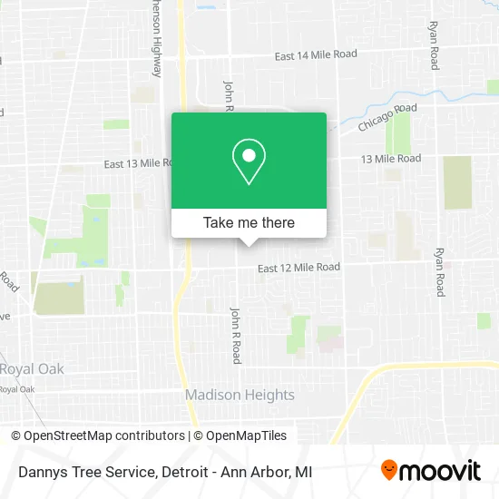 Dannys Tree Service map