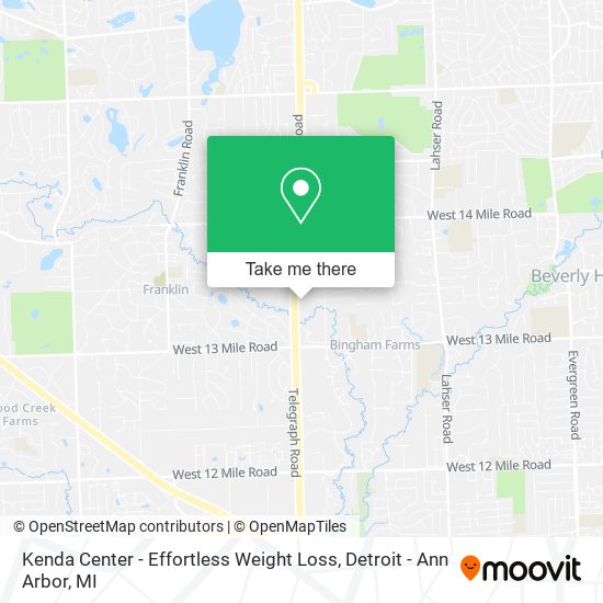 Kenda Center - Effortless Weight Loss map