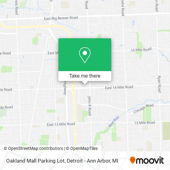 Oakland Mall Parking Lot map