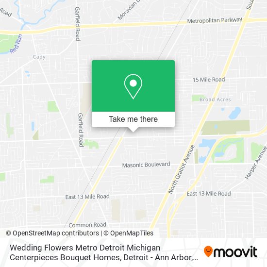 Wedding Flowers Metro Detroit Michigan Centerpieces Bouquet Homes map