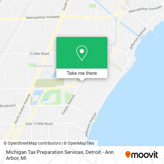 Michigan Tax Preparation Services map