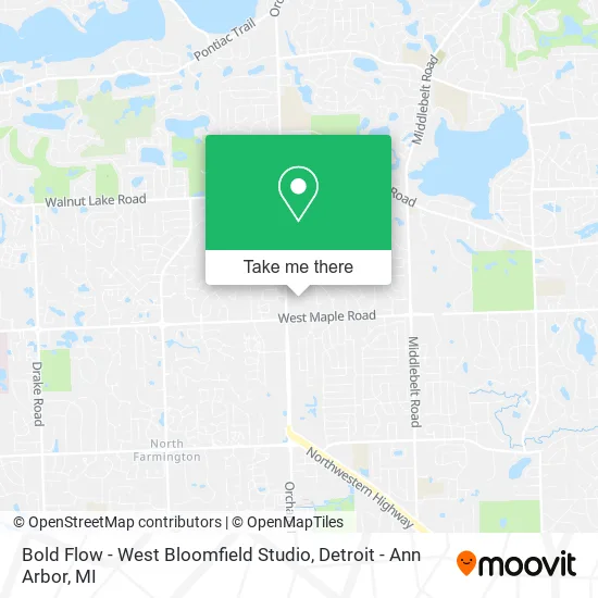 Bold Flow - West Bloomfield Studio map
