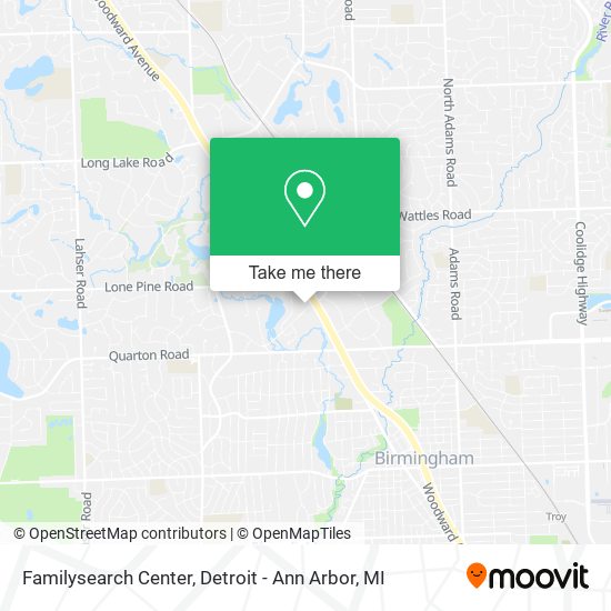 Familysearch Center map